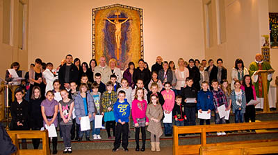Thirty five children who will make their First Holy Communion in June 2011